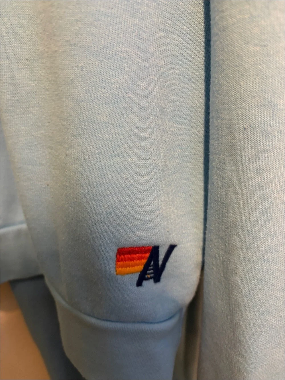 #1806 Aviator Nation RAINBOW EMBROIDERY RELAXED CREW SWEATSHIRT & Pant Set XL